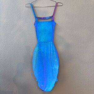 Blue Reflective Dress